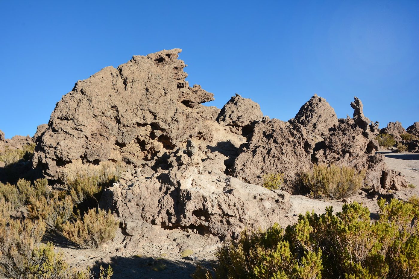 Weathered rock formations on the altiplano